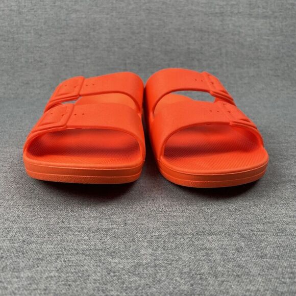 Freedom Moses Anthropologie Sandals Womens 11* Orange Slip On Comfort Beach Boho - Picture 7 of 16